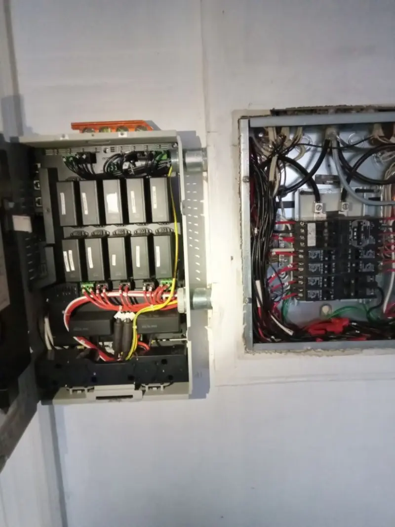 Electrical panel upgrade completed for Ring Doorbell Installation in Freeport